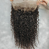 360 HD LACE FRONT WIG WITH Invisible Strap - Burmese Kinky Curly with Curly Edge
