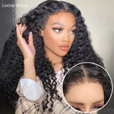360 HD LACE FRONT WIG WITH Invisible Strap - Curly/Deep Wave/Water Wave/Loose Wave 4c Edge
