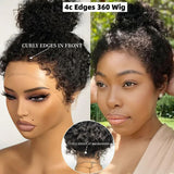 360 HD LACE FRONT WIG WITH Invisible Strap - Curly/Deep Wave/Water Wave/Loose Wave 4c Edge