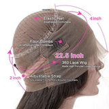 360 Transparent Lace Preplucked Sunset Ginger Highligt Wig - Body Wave Wavy