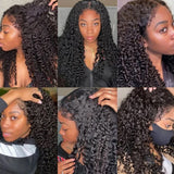 "370 Fitted Cap" HD LACE FRONT Higlight WIG WITH Invisible Strap - Curly with Curly edge