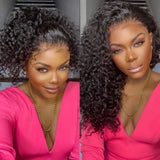 "370 Fitted Cap" HD LACE FRONT WIG WITH Invisible Strap - Burmese Curly