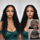 "370 Fitted Cap" HD LACE FRONT WIG WITH Invisible Strap - Indian Wave