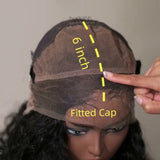 "370 Fitted Cap" HD LACE FRONT WIG WITH Invisible Strap - Indian Wave