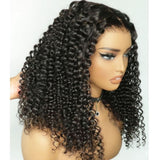 "370 Fitted Cap" HD LACE FRONT WIG WITH Invisible Strap - Kinky Curly