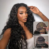 "370 Fitted Cap" HD LACE FRONT WIG WITH Invisible Strap - Loose Wave