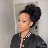 "370 Fitted Cap" HD LACE FRONT WIG WITH Invisible Strap - Water Wave