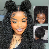 "370 Fitted Cap" HD LACE FRONT WIG WITH Invisible Strap - Water Wave