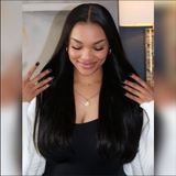 Remy Hair High Quality 5x5 HD Lace Closure Raw Hair Wig - Straight