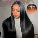 Remy Hair High Quality 13X4/13x6 Full Frontal HD Lace Raw Hair Wig - Straight