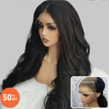 [50% OFF]"3D DOME CAP" 9x6 HD Lace Upgraded Hairline C-shape Ear Glueless Wig with Drawcord - Kinky Wave