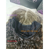 "3D DOME CAP" 9x6 HD Lace Upgraded Hairline C-shape Ear Glueless Ombre Highlight Color Wig with Drawcord - Water Wave
