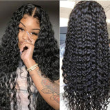 "3D DOME CAP" 9x6 HD Lace Upgraded Hairline C-shape Ear Glueless Wig with Drawcord - Water Wave