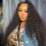 "3D DOME CAP" 9x6 HD  Lace Upgraded Hairline C-shape Ear Glueless Wig with Drawcord - Curly