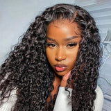 "3D DOME CAP" 9x6 HD Lace Upgraded Hairline C-shape Ear Glueless Wig with Drawcord - Water Wave