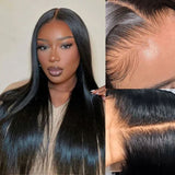 "3D DOME CAP" 9x6 HD  Lace Upgraded Hairline C-shape Ear Glueless Wig with Drawstring - Straight