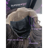 "3D DOME CAP" 9x6 HD Lace Upgraded Hairline C-shape Ear Glueless Wig with Drawcord - Kinky Wave