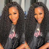 "3D DOME CAP" 9x6 HD  Lace Upgraded Hairline C-shape Ear Glueless Wig with Drawcord - Curly