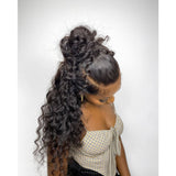 "3D DOME CAP" 9x6 HD Lace Upgraded Hairline C-shape Ear Glueless Wig with Drawcord - Loose Wave