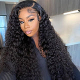 "3D DOME CAP" 9x6 HD Lace Upgraded Hairline C-shape Ear Glueless Wig with Drawcord - Water Wave