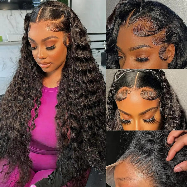 Bye~Bye~KNOTS HD Swiss Lace 13x6 Frontal Upgraded Hairline Wig - Deep Wave