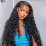 Remy Hair High Quality 13X4/13x6 Full Frontal HD Lace Raw Hair Wig - Water Wave