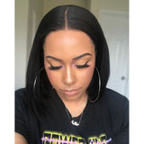 4x4/13x6/Full Frontal/360/Full Lace Transparent Lace Jet Black 1# Color Wig - Light Yaki Straight