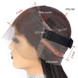 4x4/13x6/Full Frontal/360/Full Lace Transparent Lace Jet Black 1# Color Wig - Body Wave