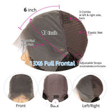 4x4/13x6/Full Frontal/360/Full Lace Transparent Lace Jet Black 1# Color Wig - Curly