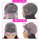 4x4/13x6/Full Frontal/360/Full Lace Transparent Lace Jet Black 1# Color Wig - Loose Wave