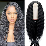4x4/13x6/Full Frontal/360/Full Lace Transparent Lace Jet Black 1# Color Wig - Loose Wave