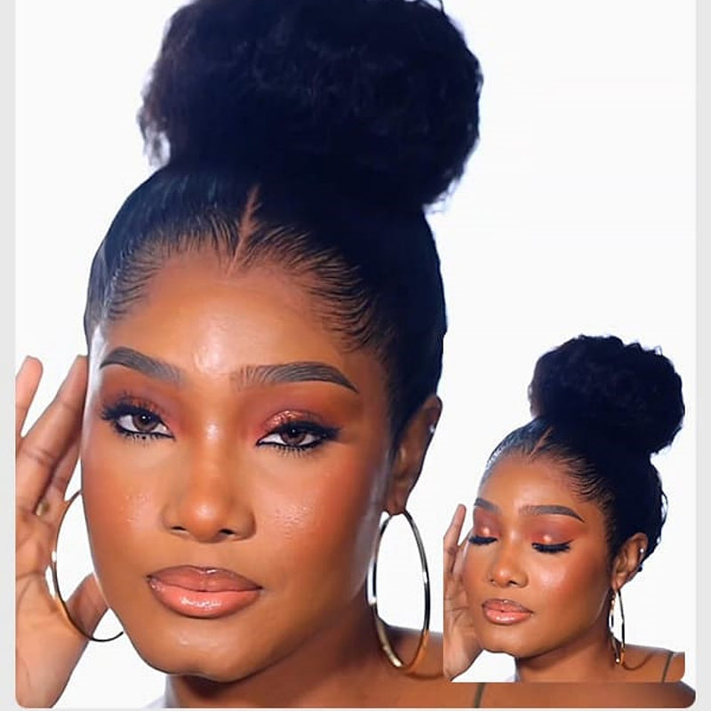 "LAGOS" M-Shaped HAIRLINE 360 HD Lace Invisible Strap Wig - Curly