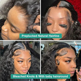 [50% OFF]HALF PRICE/// 13x6 HD Lace 130% Pre-plucked Hide Lace+ Hide Knots Wig -  Curly