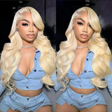 [50% OFF]HALF PRICE /// 13x6 Transparent Lace Front 613 Blonde Lace Front Wig - Body Wave