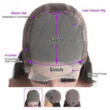 [50% OFF]HALF PRICE /// 4x4 / 5x5 Transparent Lace Highlight Color BOB with Bang Wig - Straight