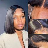 [50% OFF]HALF PRICE ///  7X7 HDLace Closure Pre-Plucked 150%180% Wig - Straight Bob