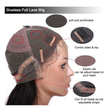 [50% OFF]HALF PRICE /// Full Lace Transparent Lace Human Hair wig - Yaki Straight Bob