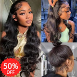 [50% OFF]HALF PRICE /// Mariella 360 HD/Transparent Lace Upgraded Hairline Wig -  Body Wave Curly Edge