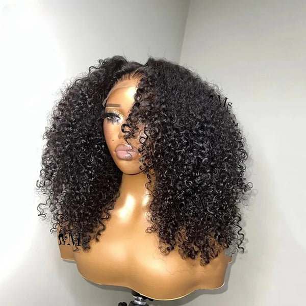 BYE~BYE~KNOTS HD SWISS LACE 5X5 CLOSURE LACE WIG - Layer Curly