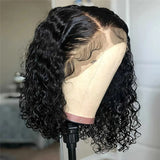 [50% OFF]HALF PRICE /// Full Lace/13x4 Transparent Lace Human Hair Wig - Water Wave  Bob