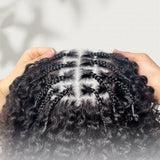 5x5 HD Lace Frontal Boho Braided Human Hair Wig