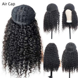 【3 IN 1 Half Wig】 Flip Over Half Wig with Drawcord Wear & Go Glueless Wig - Burmese Curly
