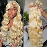 #613 Blonde HIGH QUALITY VIRGIN HUMAN HAIR BUNDLES - BODY WAVE