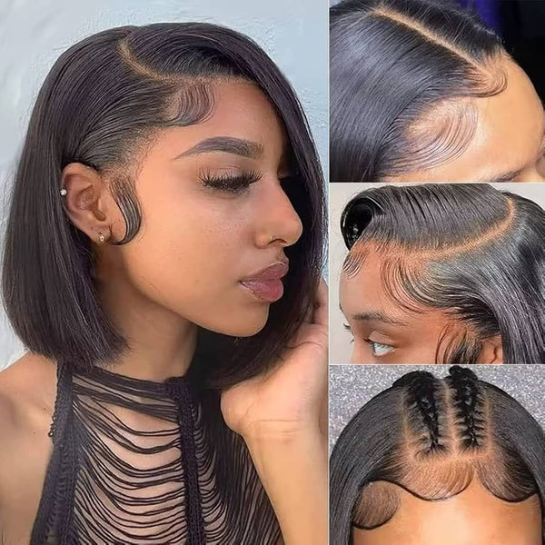 360 HD LACE UPGRADED PRE-PLUCKED WIG WITH Invisible Strap - STRAIGHT
