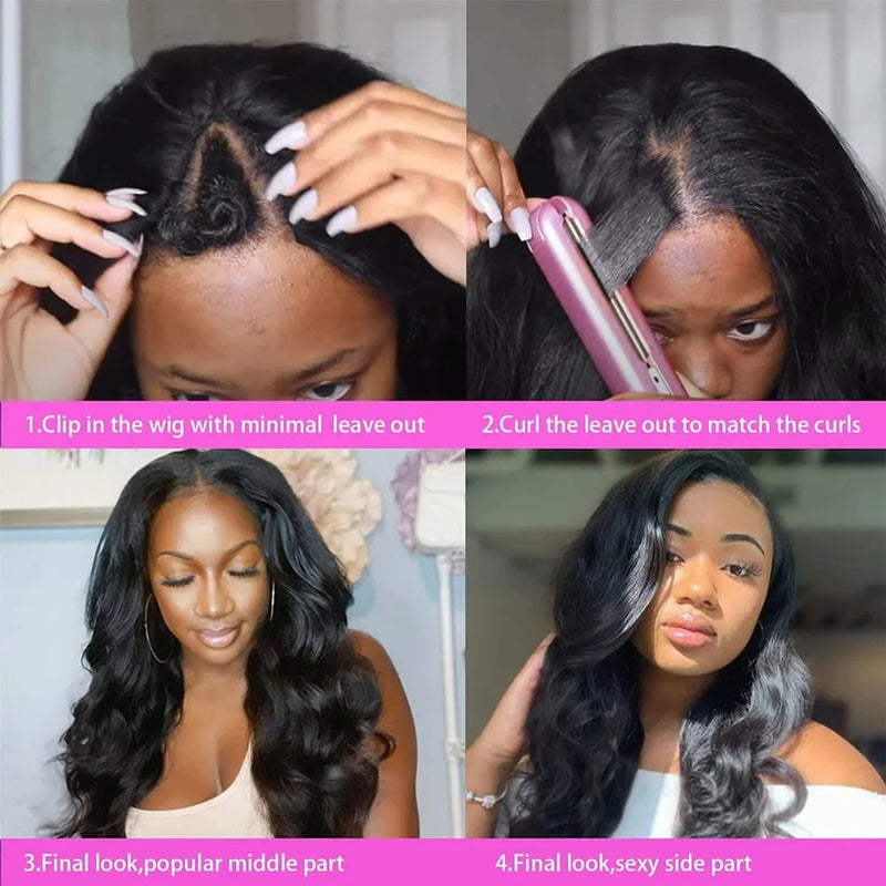 Upgraded EasiContour V-Part Glueless Wig With New Drawstring - Body Wave