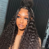 "LAGOS" M-Shaped HAIRLINE 360 HD Lace Invisible Strap Wig - Deep Wave