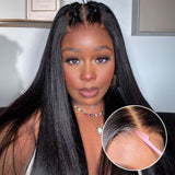 13x4/13x6 HD Lace Full Frontal with Drawstring Wig - Yaki Straight