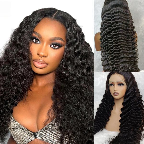 13x4/13x6 Transparent Lace Front Pre-plucked Hairline 250% Density Wig - Loose Wave
