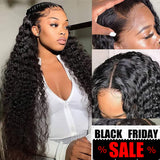 💥【BLACK FRIDAY】💥13x6 HD SWISS Lace Front Upgraded Pre-plucked Hairline Wig - Deep Wave