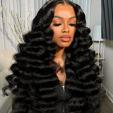 HD Lace 13x6 Fitted Cap Ear Tap Wig - Loose Wave Wander Curl